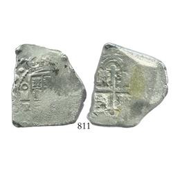 Mexico City, Mexico, cob 8 reales, 1729R.