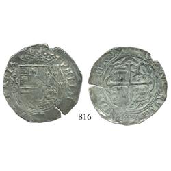 Mexico City, Mexico, cob 4 reales, Philip II, assayer O (oMO to left).