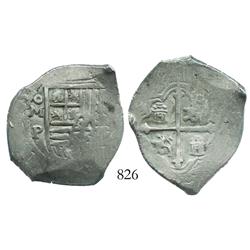 Mexico City, Mexico, cob 4 reales, (16)53P.