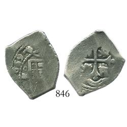 Mexico City, Mexico, cob 2 reales, 1669G, unique.