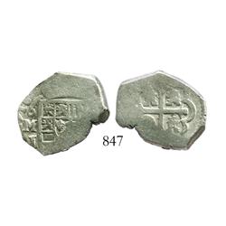 Mexico City, Mexico, cob 2 reales, 1716J.