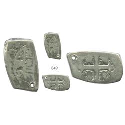 Mexico City, Mexico, cob 2 reales, 1726D/J, unique over-assayer.