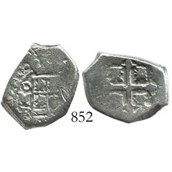 Mexico City, Mexico, cob 2 reales, 1730F.
