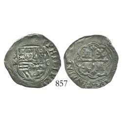 Mexico City, Mexico, cob 1 real, Philip II, assayer O (oM to left, O to right).