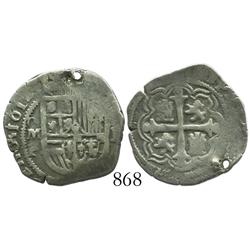 Mexico City, Mexico, cob 1 real, 1612F.