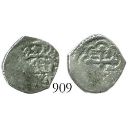 Mexico City, Mexico, cob 1/2 real, 1729(R).