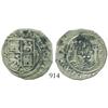 Image 1 : Lima, Peru, 2 reales, Philip II, assayer Rincon, motto as PL-VSVL-R, rare.