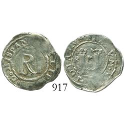Lima, Peru, 1/2 real, Philip II, assayer Rincon.