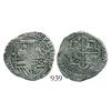 Image 1 : Lima, Peru, cob 1 real, Philip II, assayer Diego de la Torre, *-I to left, P-oD to right.