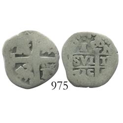 Lima, Peru, cob 1 real, 1735N.