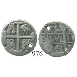 Lima, Peru, cob 1 real Royal?, 1743V.