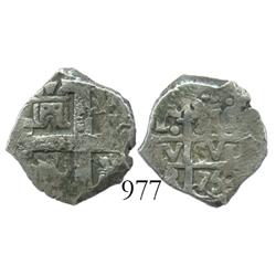 Lima, Peru, cob 1 real, 1750R, rare.