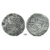 Image 1 : Potosi, Bolivia, cob 8 reales, Philip II, assayer B (4th period).