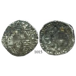 Potosi, Bolivia, cob 4 reales, Philip II, assayer RL.