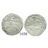 Image 1 : Potosi, Bolivia, cob 1 real, Philip II, assayer B (3rd period).