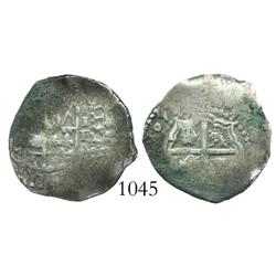 Potosi, Bolivia, cob 1 real, 1651E, scarce.