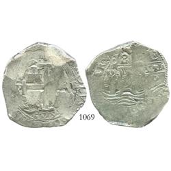 Potosi, Bolivia, cob 8 reales, 1675E.