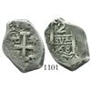 Image 1 : Potosi, Bolivia, cob 2 reales, 1768V-Y.