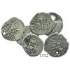 Image 1 : Lot of 6 Potosi, Bolivia, cob 1R, Philip IV, various dates, all assayer E.