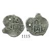 Image 1 : Potosi, Bolivia, cob 1 real, 1671E.