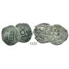Image 1 : Lot of 2 Potosi cob 1R of Charles II: 1687VR and 1691VR.