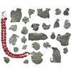 Image 1 : Collection of 27 silver cobs struck in or cut into animal shapes (six 8R and twenty-one minors), col