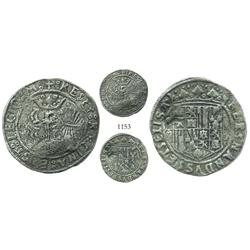 Seville, Spain (special issue for the New World), 1 real, Ferdinand-Isabel, with P countermark (for 