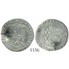 Image 1 : Burgos, Spain, 1 real, Ferdinand-Isabel, with P countermark (for Panama[?]), rare.