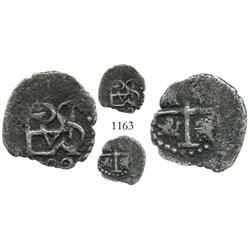 Cartagena, Colombia (?), cob 1/2 real, Philip IV, 162(?), no assayer.