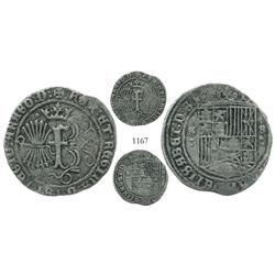 Seville, Spain (for the New World), 1 real, Ferdinand-Isabel, very rare.