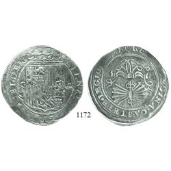 Seville, Spain, 8 reales, Ferdinand-Isabel, assayer Gothic D.