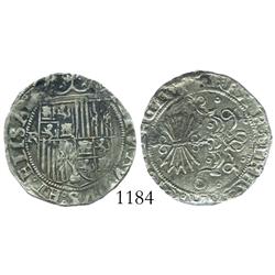 Granada, Spain, 1 real, Ferdinand-Isabel, assayer R.