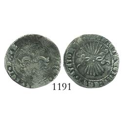 Granada, Spain, 1/2 real, Ferdinand-Isabel, no assayer.