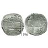 Image 1 : Seville, Spain, cob 2 reales, 1589, assayer Gothic D.