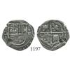 Image 1 : Granada, Spain, cob 1 real, Philip II, assayer F.