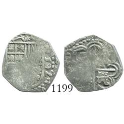 Seville, Spain, cob 1 real, 1592(B).