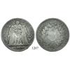 Image 1 : Azores, 1200 reis, "G.P." countermark (1887) on a French 5 francs L'AN 6, mintmark K, rare combinati