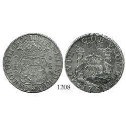 Potosi, Bolivia, pillar 4 reales, Charles III, 1768JR.