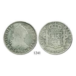 Potosi, Bolivia, bust 4 reales, Charles III, 1775JR.