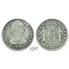 Image 1 : Potosi, Bolivia, bust 2 reales, Charles III, 1776JR, desirable date.