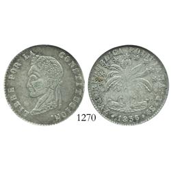 La Paz, Bolivia, 4 soles, 1856P, encapsulated NGC VF-35.