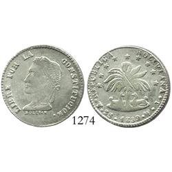 Potosi, Bolivia, 2 soles, 1859FJ, no weight and fineness in legend.