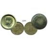 Image 1 : Lot of 2 Brazil aluminum-bronze 1000 reis, 1938, CB under chin, one mis-struck (rare "hat" error).