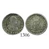 Image 1 : Santiago, Chile, bust 1/2 real, Ferdinand VII (bust of Charles IV), 1813FJ.