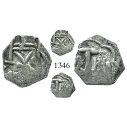 Cartagena, Colombia, "imitation cob" 1/2 real, Ferdinand VII, (ca. 1815), extremely rare.