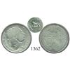 Image 1 : Costa Rica, 2 reales countermark (Type VI, 1857) on Great Britain shilling of 1816, George III, scar