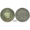 Image 1 : Costa Rica, 25 centavos, 1864GW, small denomination.