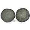 Image 1 : London, England, shilling, Elizabeth I (fifth issue, 1582-1600), bell mintmark.