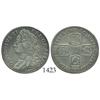 Image 1 : London, England, shilling, 1746, with LIMA below bust of George II as struck from silver captured fr