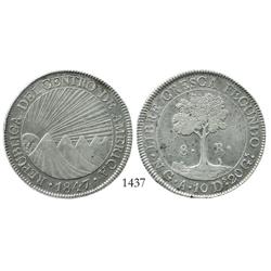 Guatemala, 8 reales, 1847A.
